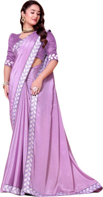 jayant creation Embroidered, Solid/Plain Bollywood Georgette Saree(Pink)
