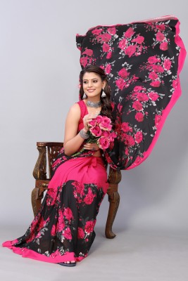 Priyashi Printed Bollywood Georgette Saree(Pink)