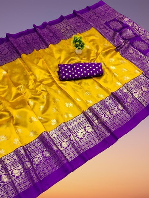 maayro Printed Mysore Art Silk Saree(Multicolor)