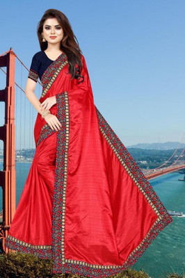 PMW Self Design Banarasi Pure Silk Saree(Multicolor)