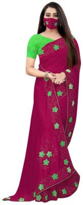 SHAKTIJEN ENTERPRISE Self Design Bollywood Polyester Saree(Maroon)