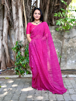 SkyCraftX Self Design Bollywood Georgette Saree(Multicolor)