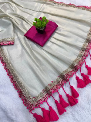 kaushal textiles Self Design Bollywood Georgette Saree(Pink)