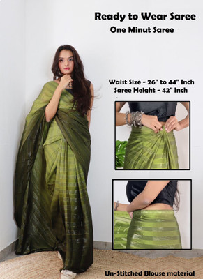 Khodal Fashion Color Block Bollywood Chiffon Saree(Pink)