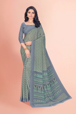 Vimla Printed Daily Wear Crepe Saree(Beige)