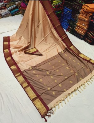 VEERAIVA Self Design Paithani Cotton Silk Saree(Multicolor)