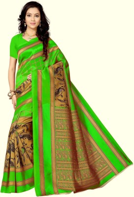 RUNAYA NX Self Design Banarasi Art Silk Saree(Light Green)