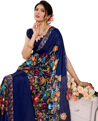 Priyashi Self Design Bollywood Art Silk Saree(Blue)