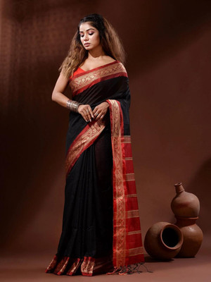 HouseOfCommon Printed Bollywood Pure Cotton Saree(Multicolor)