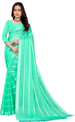RFG Self Design Bollywood Art Silk Saree(Light Blue)