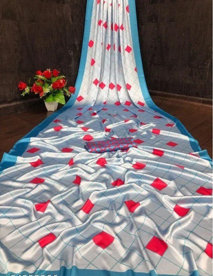Adiyogi Enterprise Digital Print Bollywood Crepe Saree(Multicolor)