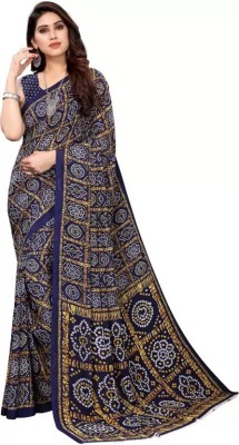 Marabout Self Design Assam Silk Art Silk Saree(Blue)