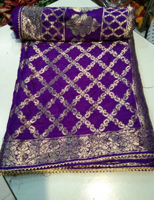 Yogeshoney Woven Bandhani Art Silk Saree(Multicolor)
