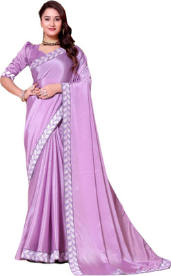 jayant creation Embroidered, Solid/Plain Bollywood Georgette Saree(Pink)