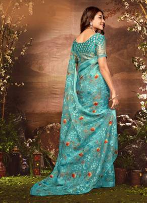 Alekha Embellished Chanderi Chiffon Saree