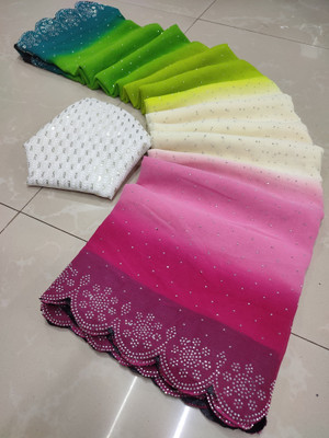 Sareez House Self Design Bollywood Georgette Saree(Multicolor)