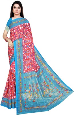 Pemal Designer Embellished Bollywood Silk Blend Saree(Beige)