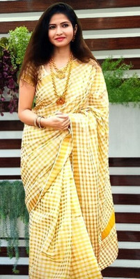 Gugaliya Solid/Plain Kasavu Pure Cotton Saree(Multicolor)
