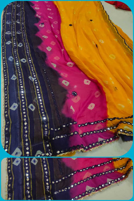 KHATRI AND SONS Embroidered Daily Wear Chiffon Saree(Multicolor)