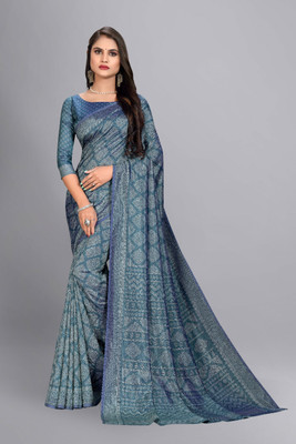 Vimla Printed Daily Wear Art Silk Saree(Blue)