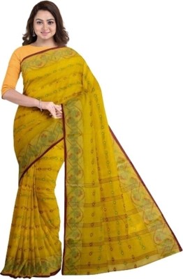 Moumita Printed Bollywood Pure Cotton Saree(Multicolor)