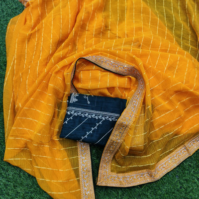 Kamini silk mills Self Design Bollywood Georgette Saree(Yellow)
