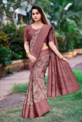 DHARMRAJ ENTERPRISE Digital Print Bollywood Art Silk Saree(Multicolor)