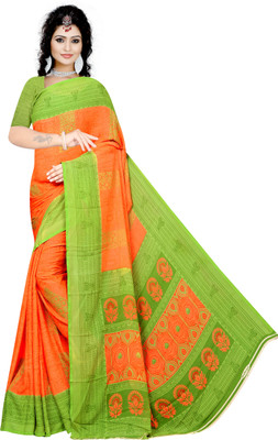 nirmal creation Printed Daily Wear Georgette Saree(Pink)