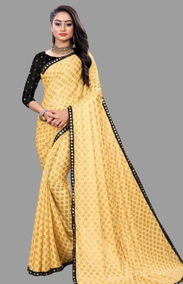 PMW Self Design Banarasi Pure Silk Saree(Multicolor)