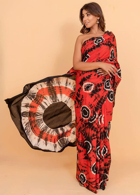 Pinkcity Trade World Printed, Color Block, Blocked Printed Daily Wear Pure Cotton Saree(Multicolor)
