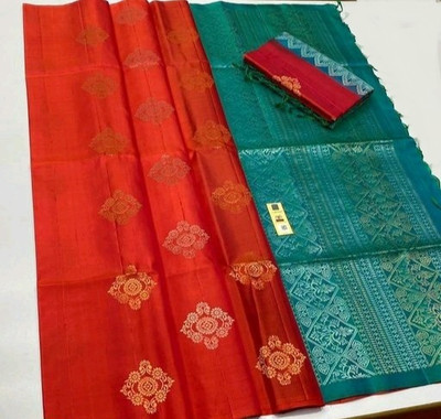 PARAMPARA CREATION Woven Banarasi Art Silk Saree(Red)