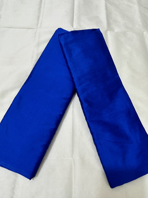 SHOPEEZY TEX FAB Solid/Plain Banarasi Polyester Saree(Blue)