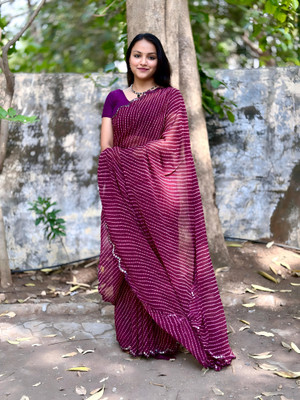 SIFAH FASHION Self Design Bollywood Georgette Saree(Multicolor)