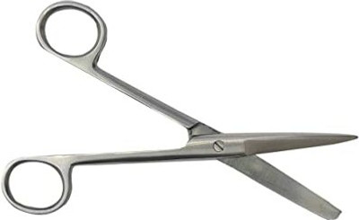 TIAGO Dressing Sharp/Blunt 6 inch stainless steel Scissors(Set of 1, Silver)