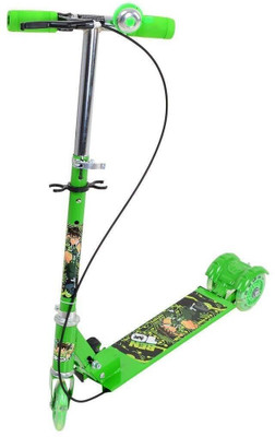 calyxia ltra-Light Foldable Scooter with Precision Braking, and Adjustable Height Kids Scooter(Green, Pack of 1)