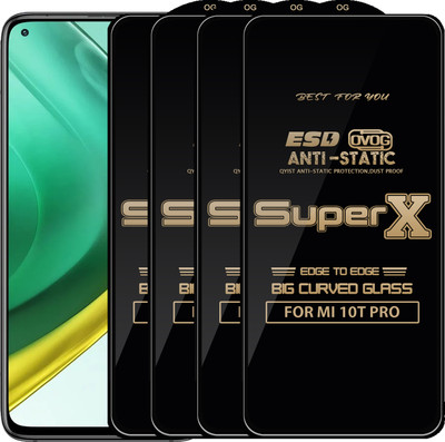 Qyist Edge To Edge Tempered Glass for MI 10T PRO(Pack of 4)