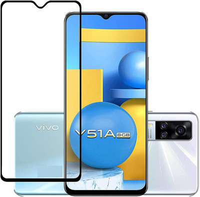 COVJ Tempered Glass Guard for Vivo Y51A Tempered Glass | Screen Protector Full HD Quality Tempered Glass Anti-Scratch Edge to Edge Coverage with Easy Installation Kit(Pack of 1)