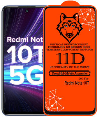 CRodible Edge To Edge Tempered Glass for Redmi Note 10T(Pack of 1)