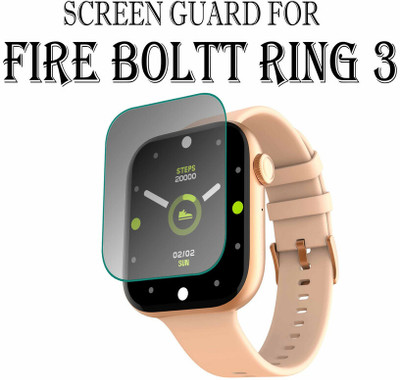 hirdesh Edge To Edge Screen Guard for Fire-Boltt Ring 3 1.8 INCH(Pack of 1)