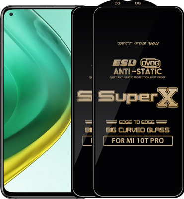 Qyist Edge To Edge Tempered Glass for MI 10T PRO(Pack of 2)