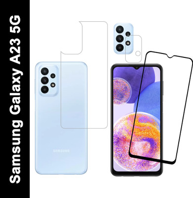 Ten To 11 Front & Back Camera Lens Glass Protector for Samsung Galaxy A23 5g, Front and Back Tempered Glass for Samsung Galaxy A23 5g(Pack of: 3)