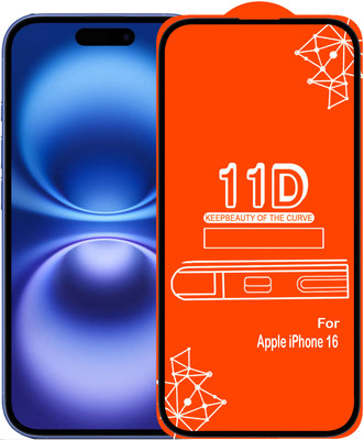 CRodible Edge To Edge Tempered Glass for iPhone 16(Pack of 1)