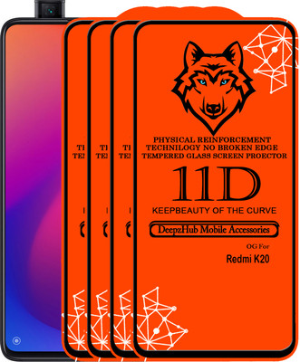 CRodible Edge To Edge Tempered Glass for Mi K20(Pack of 4)