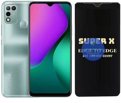 Resolute Edge To Edge Tempered Glass for Infinix Hot 10 Play, Super X Edge Glass, Super X Tempered Glass, Super X Screen Protector(Pack of 1)