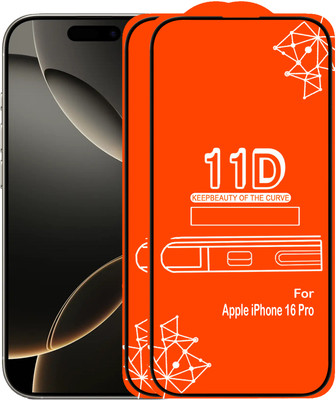 CRodible Edge To Edge Tempered Glass for iPhone 16 Pro(Pack of 2)