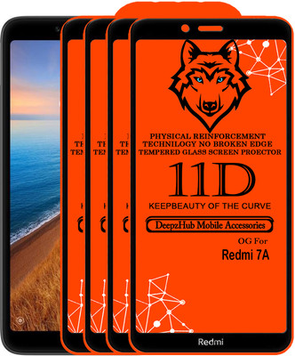 CRodible Edge To Edge Tempered Glass for Redmi 7A(Pack of 4)