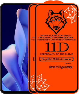CRodible Edge To Edge Tempered Glass for Xiaomi 11i Hypercharge(Pack of 2)