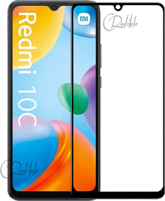 CRodible Edge To Edge Tempered Glass for Redmi 10C(Pack of 1)