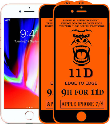 Xester Edge To Edge Tempered Glass for Apple iPhone 7(Pack of 2)