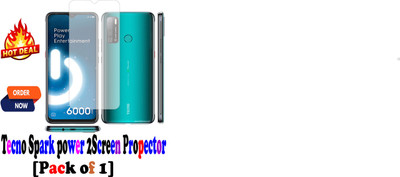 VPrime Edge To Edge Screen Guard for Tecno Spark Power 2(Pack of 1)